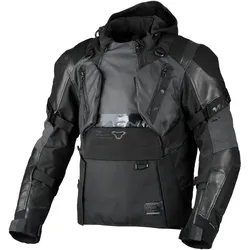 Macna Tryton, Textiljacke wasserdicht - Schwarz - XXL