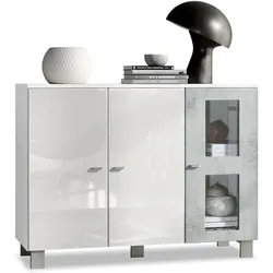 SIDEBOARD Denjo Tür in Beton Oxid Optik