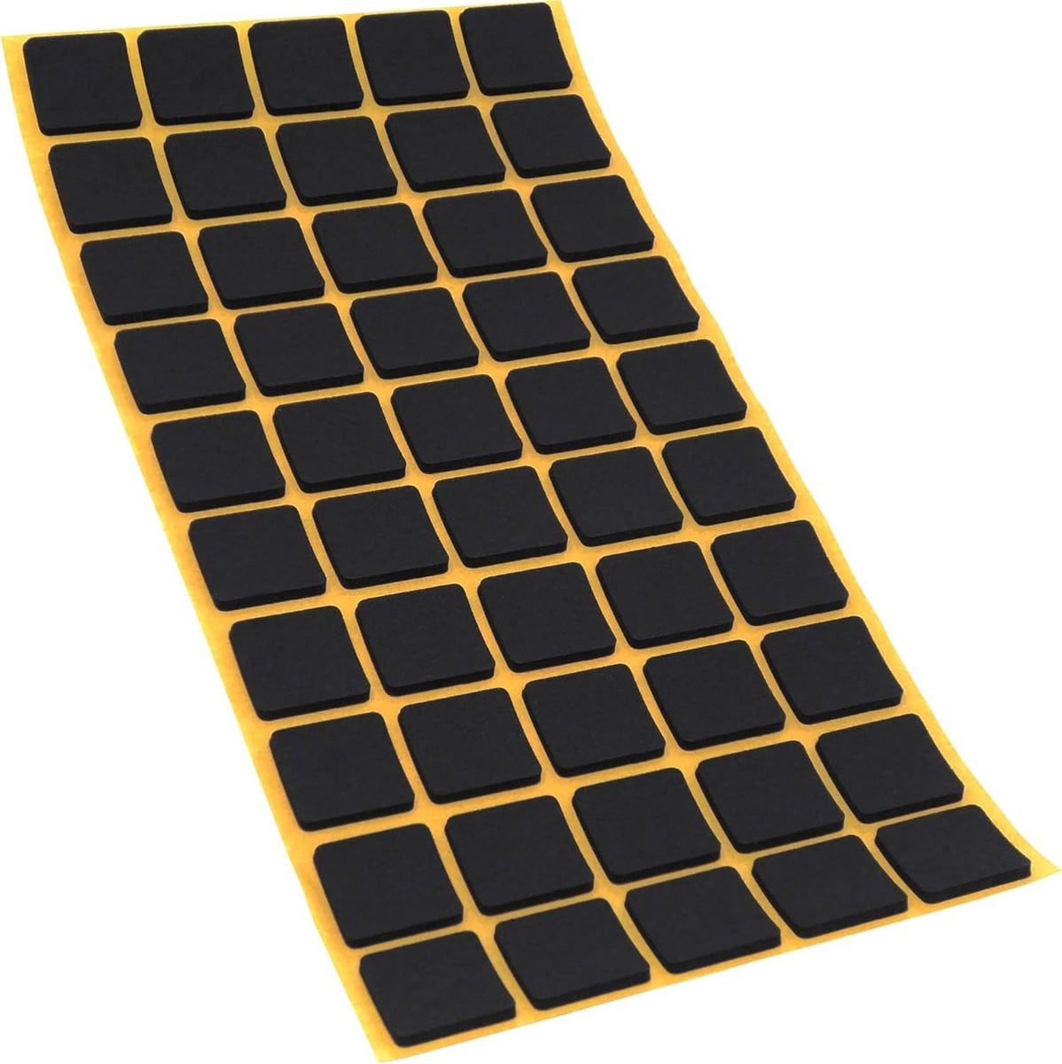 50x Zelfklevende Antislip Voetjes Zwart 20x20mm EPDM Rubber voor Meubels en Vloerbescherming