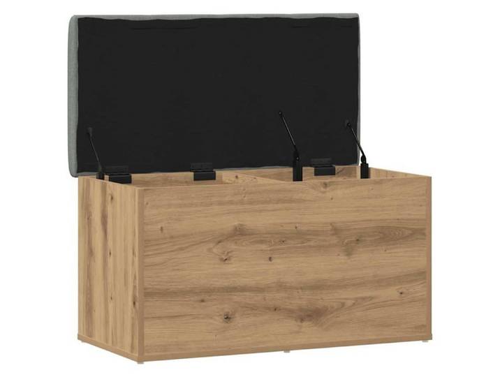 Banc de rangement en bois d'ingénierie - - 82x42x45 cm - Chêne artisanal - Grand espace de rangement