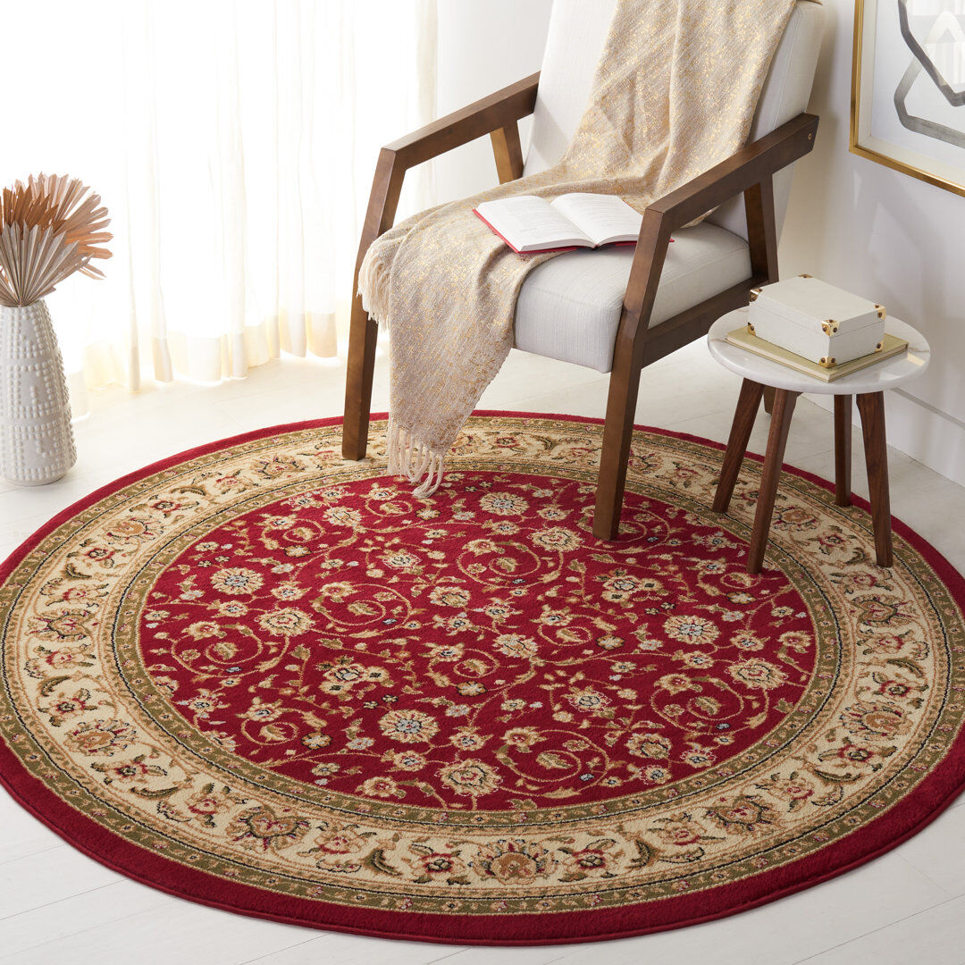 Rosalind Wheeler Myria Oriental Area Rug Beige;Red Rectangle 235 x 305cm