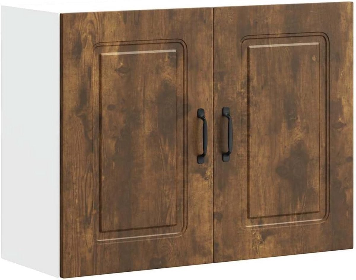 Wandkast Keuken Kast met Tweekamer Opslagruimte in Houtlook Eiken