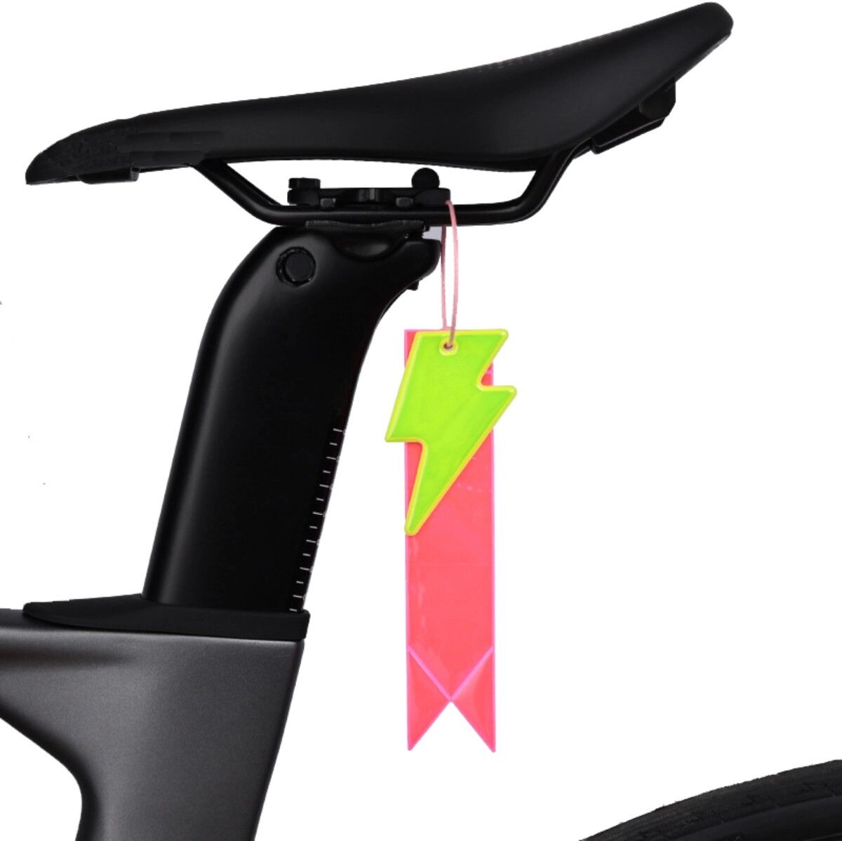 INF Reflektierender Sicherheitsanhänger mit hochsichtbarem Gitter für Fahrrad und Rucksack, PVC-Reflektorgitter mit Stahlring