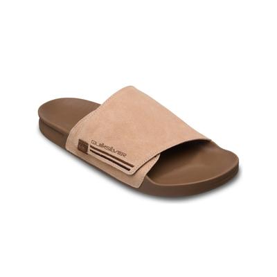Sandale QUIKSILVER "Rivi", Herren, Gr. 9(42), braun (sand), Obermaterial: Wildleder, Außensohle: Gummi., Schuhe Sandale