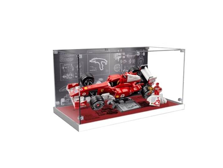 Acryl-Vitrine für Le-go 11375 Rennwagen-Modell, staubdichte Displaybox (nur Displaybox)
