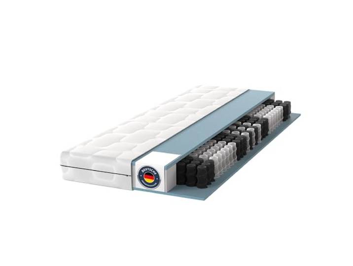 BMM Ortho Medic Taschenfederkernmatratze 90x200 H2 – 7 Zonen Federkernmatratze 21 cm hoch, ergonomisch & rückenschonend, atmungsaktiv, Öko-Tex Zertifiziert, Deutsche Produktentwicklung