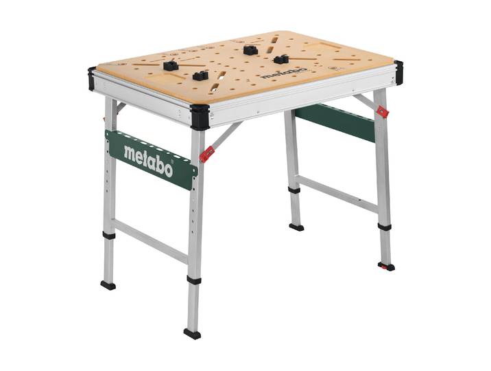 Werkbank METABO MWB 100 , silber (silberfarben), B:75cm H:100cm T:100cm, Werkbänke, Werkbank