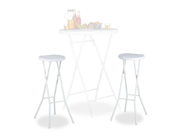 Barhocker klappbar BASTIAN Weiss