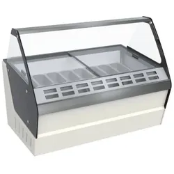 CombiSteel Speiseeisvitrine Eistheke Eisvitrine Eistruhe Verkaufstheke -22/-15°C 630L