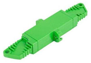 Lanberg glasvezeladapter SM E2000/APC, simplex, groen