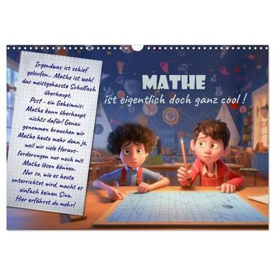 Mathe ist eigentlich doch ganz cool! (Wandkalender 2026 DIN A3 quer), CALVENDO Monatskalender