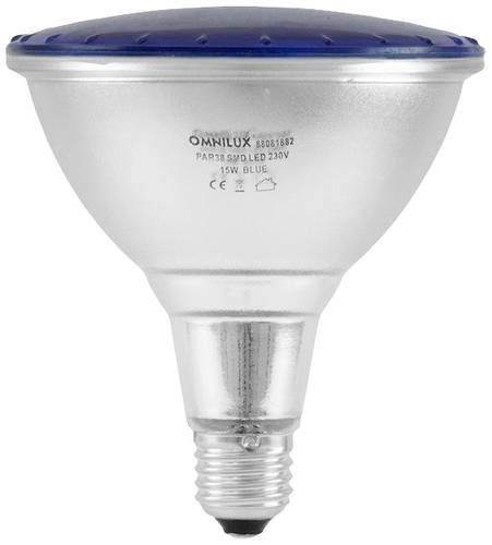 Omnilux 88081882 LED E27 15W Blau (Ø x L) 121mm x 135mm 1St.