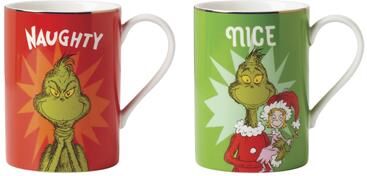 Lenox Merry Grinchmas Naughty & Nice Mug Set