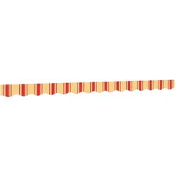 vidaXL Markisenvolant Gelb und Orange Gestreift 3,5 m