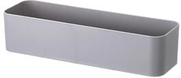 Discount Dollar Deals Wall Mounted Organizer Makeup Table Storage Box Shelf For Kitchen And Bathroom, Adhesive Hanger Drawer Organizer gray L