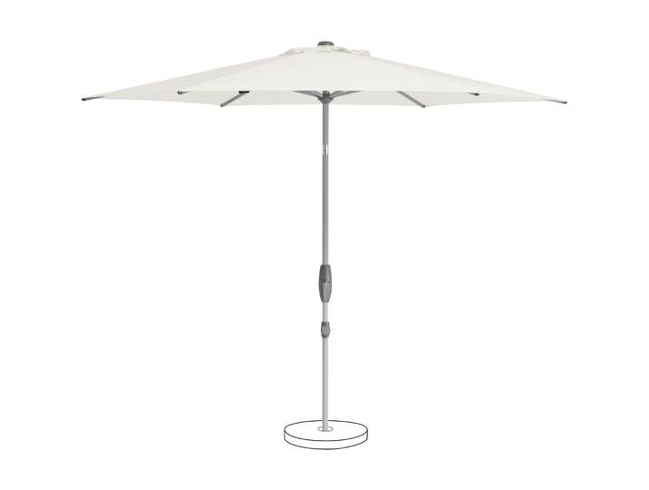Suncomfort BY GLATZ Sonnenschirm Shell-turn Stoff sandwhite - Material: Polyester - 275