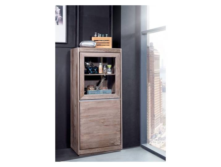 Vitrine 63x40 Palissandre laqué Smoked oak SYDNEY #205