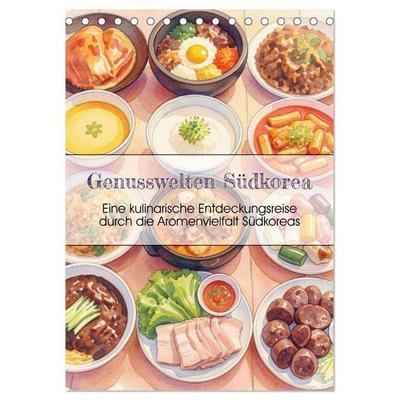 Genusswelten Südkorea (Tischkalender 2027 DIN A5 hoch), CALVENDO Monatskalender