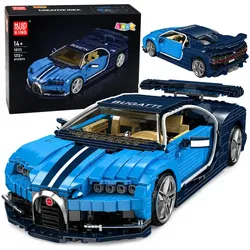 Bausteine Bugatth Sportwagen Blau 1212 Stück.