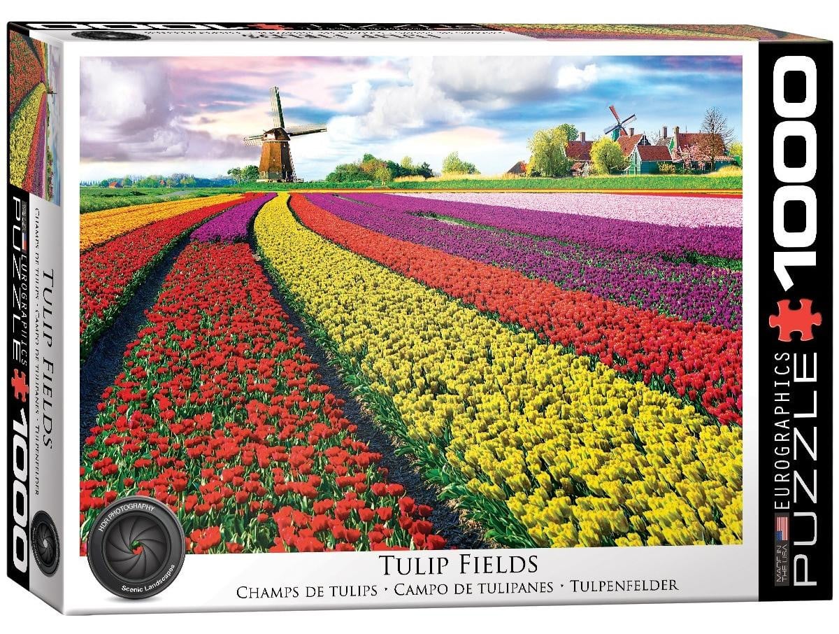 Eurographics Puzzel Bloemen Tulpenvelden Nederland - 1000 stukjes