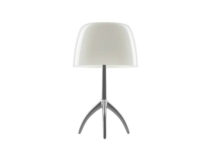 Foscarini Lumiere Grande dimmbare Tischleuchte warmweiß, Aluminium