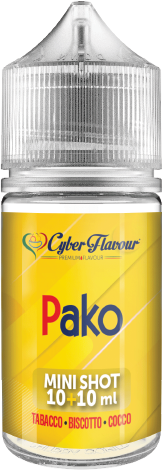 Cyber Flavour Pako Aroma Mini Shot 10ml Tabacco Biscotto Cocco