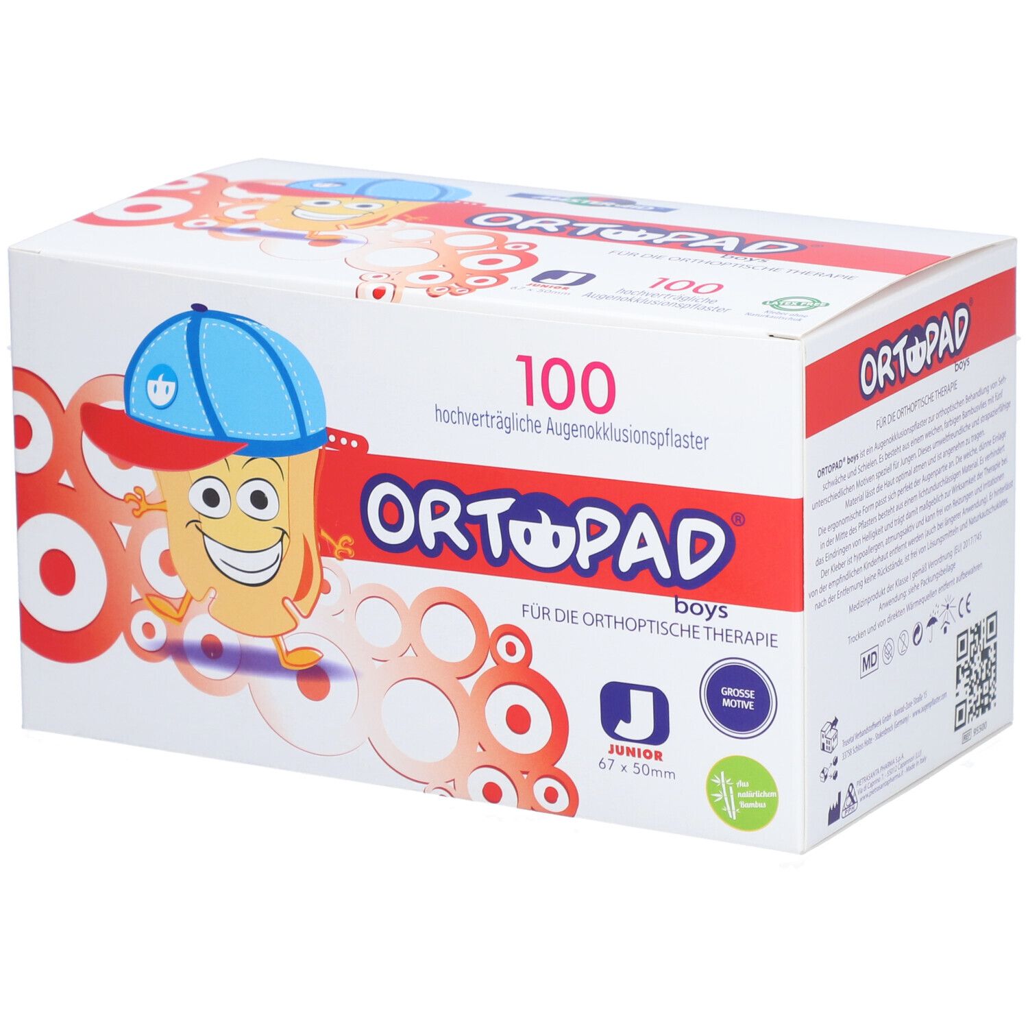 Ortopad for boys junior Augenokklusionspflaster 100 St Pflaster