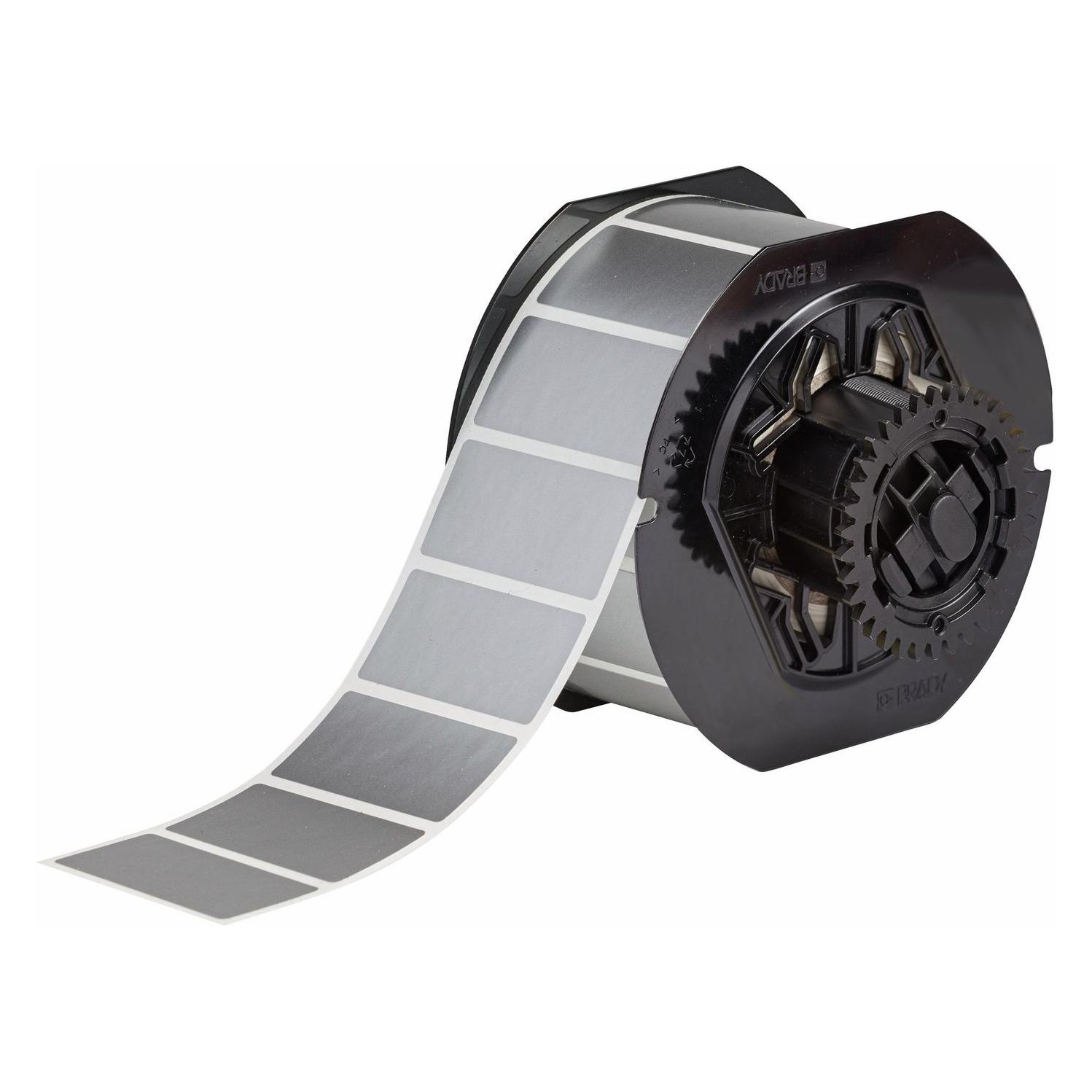 Brady B33-17-413, Polyester, Silber, 50.80 x 25.40 mm, permanent (1500 E.) (55.88 mm) (B33-17-413)
