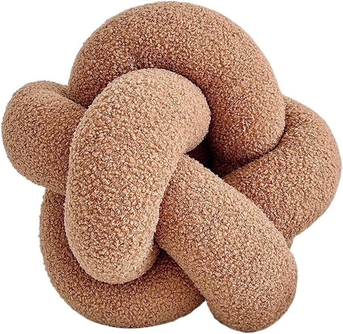 Handgeweven Knoopkussen - Khaki - One Size