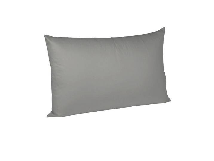 Fleuresse Polsterbezug, Grau, Uni, 70x90 cmes Vertrauen - Oeko-Tex®, atmungsaktiv, hautfreundlich, saugfähig, Heimtextilien, Bezüge, Polsterbezüge