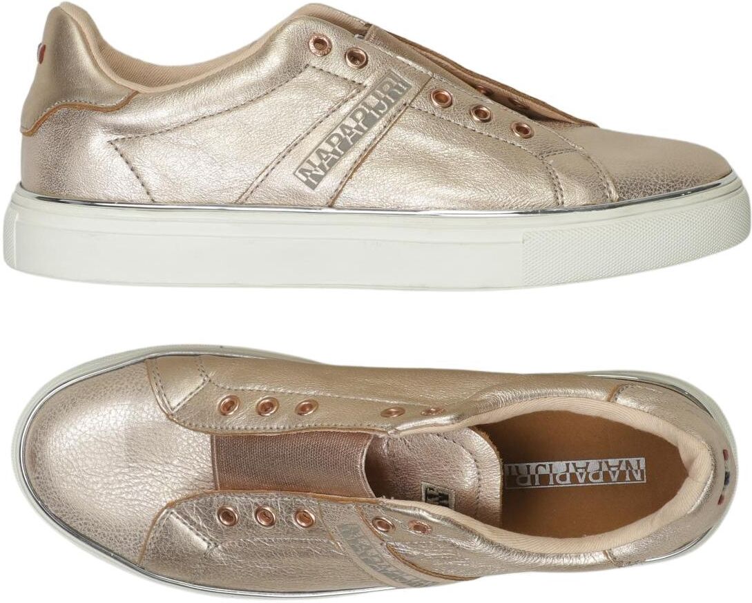 Napapijri Damen Halbschuh, Gold, Gr. EU 40, Leder - Second Hand