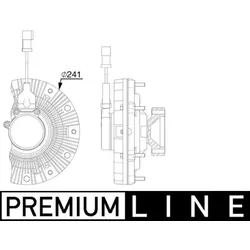Kupplung Kühlerlüfter MAHLE CFC 256 000P