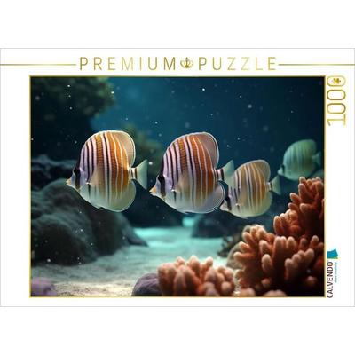 CALVENDO Puzzle Braun gestreift | 1000 Teile Lege-Größe 64x48cm Foto-Puzzle für glückliche Stunden