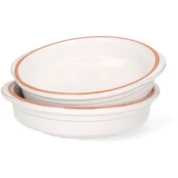 2er Set Cazuela WEISS Ton-Schale Ille Ø 20cm Größe L Mittelalter Wikinger