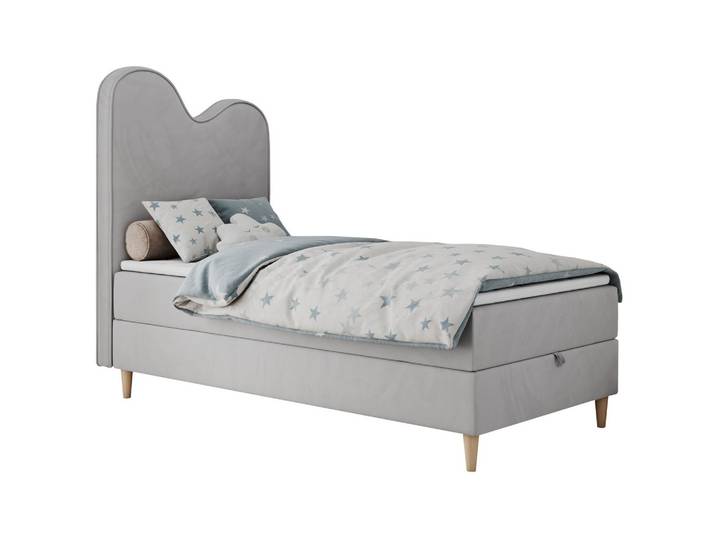 BOXBETT FLOW 90/180 Hellgrau Velvet - H3