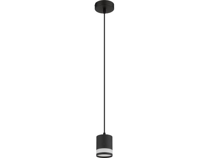 Suspension LED\, noir\, 1 flamme\, H 120 cm