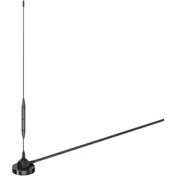 Goobay 67086 Passive DVB-T2 (HD) Zimmerantenne, Schwarz, 1.5 m - 3 dB Antenne zum Empfang von DVB-T / DVB-T2 HD Programmen