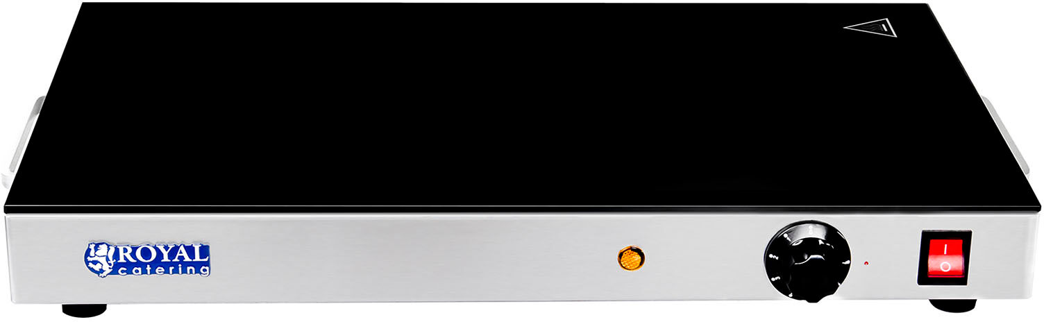 Royal Catering Warmhalteplatte - 260 Watt - Glasoberfläche