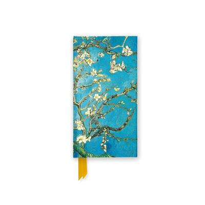 Schmales Hardcover-Notizbuch: Vincent van Gogh, Mandelbaum in Blüte