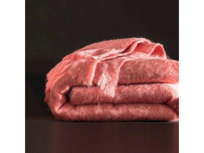 Couverture laine mohair angora - Blancheporte