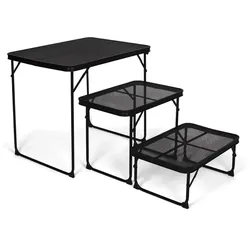 Kampa Grate Medium Camping-Klapptisch hitzebeständig bis 30 kg schwarz