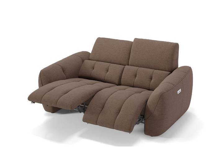 Stoff Couch 2-Sitzer CEPRANO Relax Sofa