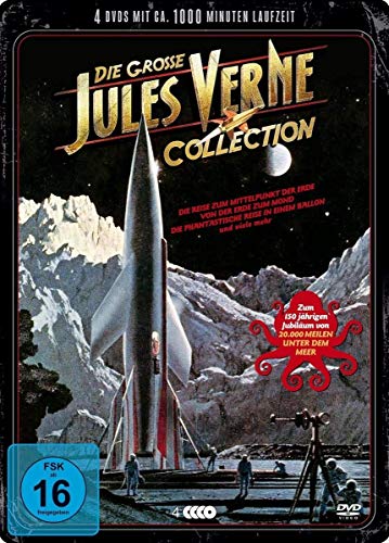 Irving Pichel - Die grosse Jules Verne Collection 20.000 Meilen unter dem Meer - 12 Filme auf 4 DVDs - Steelbox - Preis vom 09.10.2026 07:28:09 h