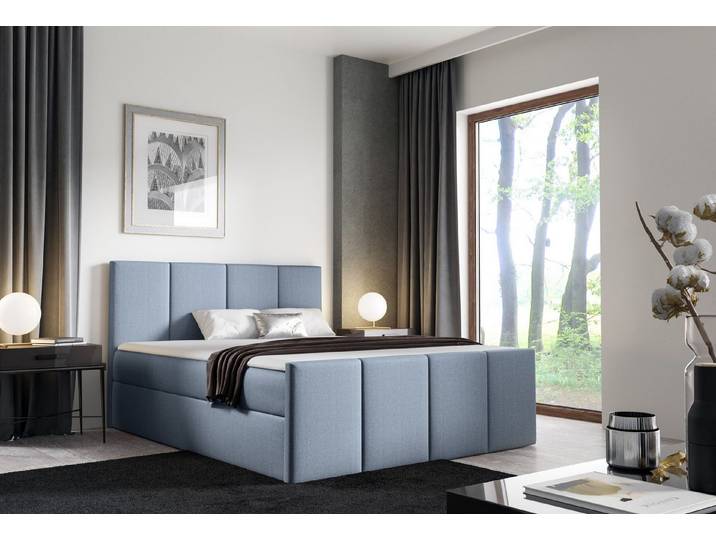 MF Design Boxspringbett Boxspringbett LARS mit Bettkasten und Federautomatik, Vorhanden
