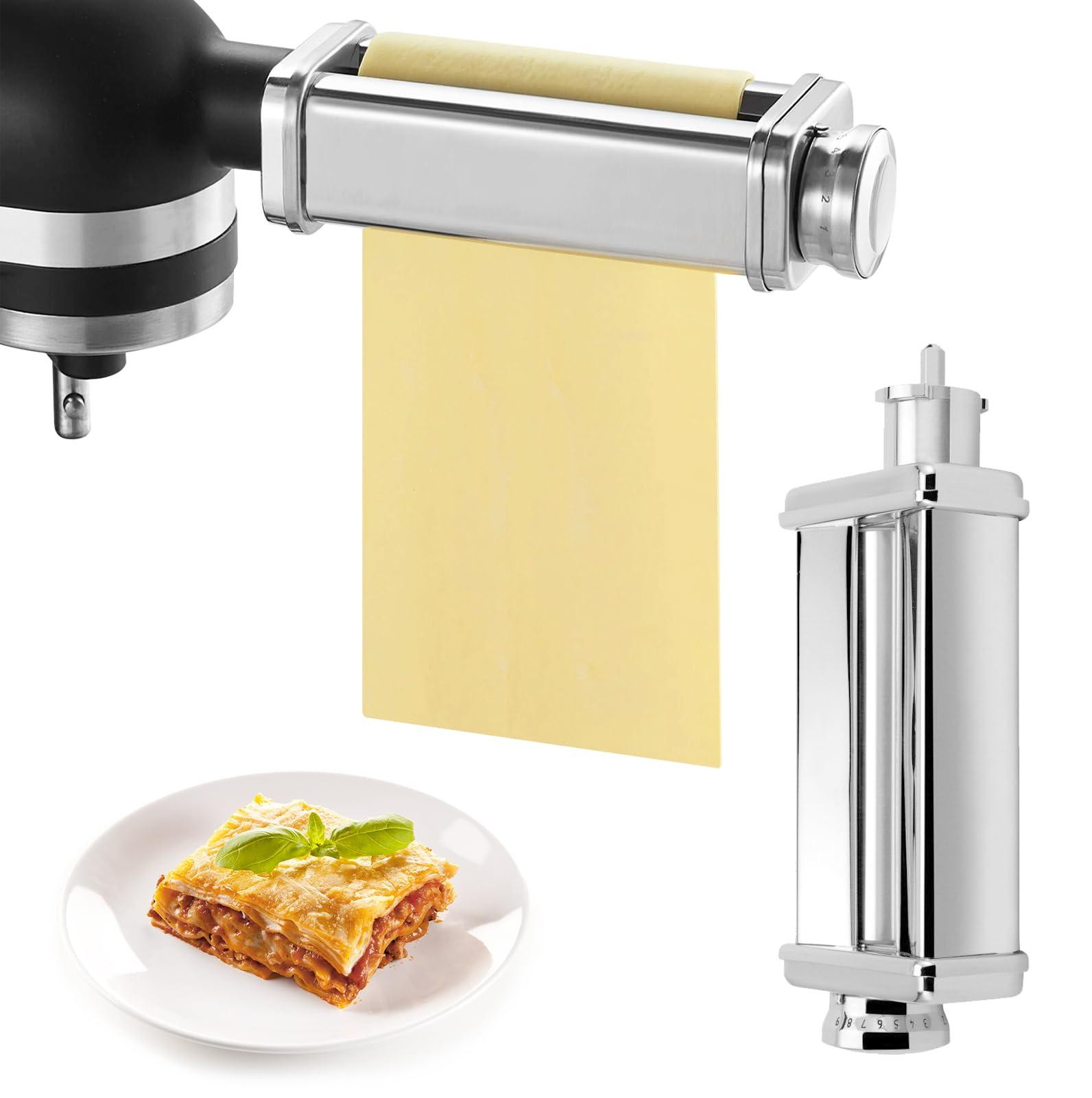 Dripio Pasta machine van roestvrij staal met 8 diktes voor Kenwood keukenmachines