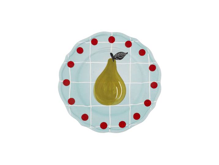 Bitossi Home - Assiette à dessert Quadri - Bleu - Porcelaine