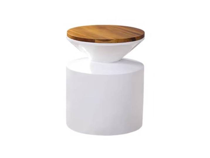 YCCHAH Sofatisch Nordic Massivholz Kleine Kaffee Tisch Wohnzimmer Einfache Lagerung Rack Balkon Freizeit Kleinen Runden Wohnzimmer-Beistelltisch(A)