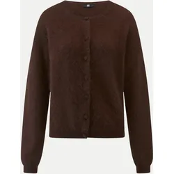 Strickjacke aus Wolle-Kaschmir-Mix Braun L