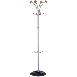 Alba, Garderobe + Kleiderstange, Garderobest„nder "PMVIENA", (H)1.770 mm, silbergrau