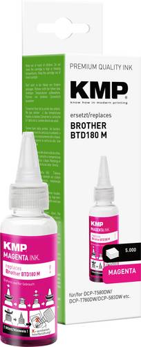 KMP Nachfülltinte ersetzt Brother BTD180M Kompatibel Magenta 50 ml 1555,0006 1555,0006
